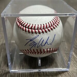 Bryse Wilson Rawlings Autographed Baseball White Signed MLB Authenticated ROMLB‎